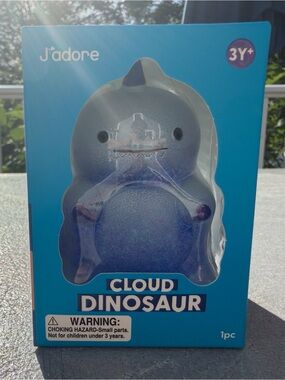 J’Adore Cloud Dinosaur Squishy Toy in Blue